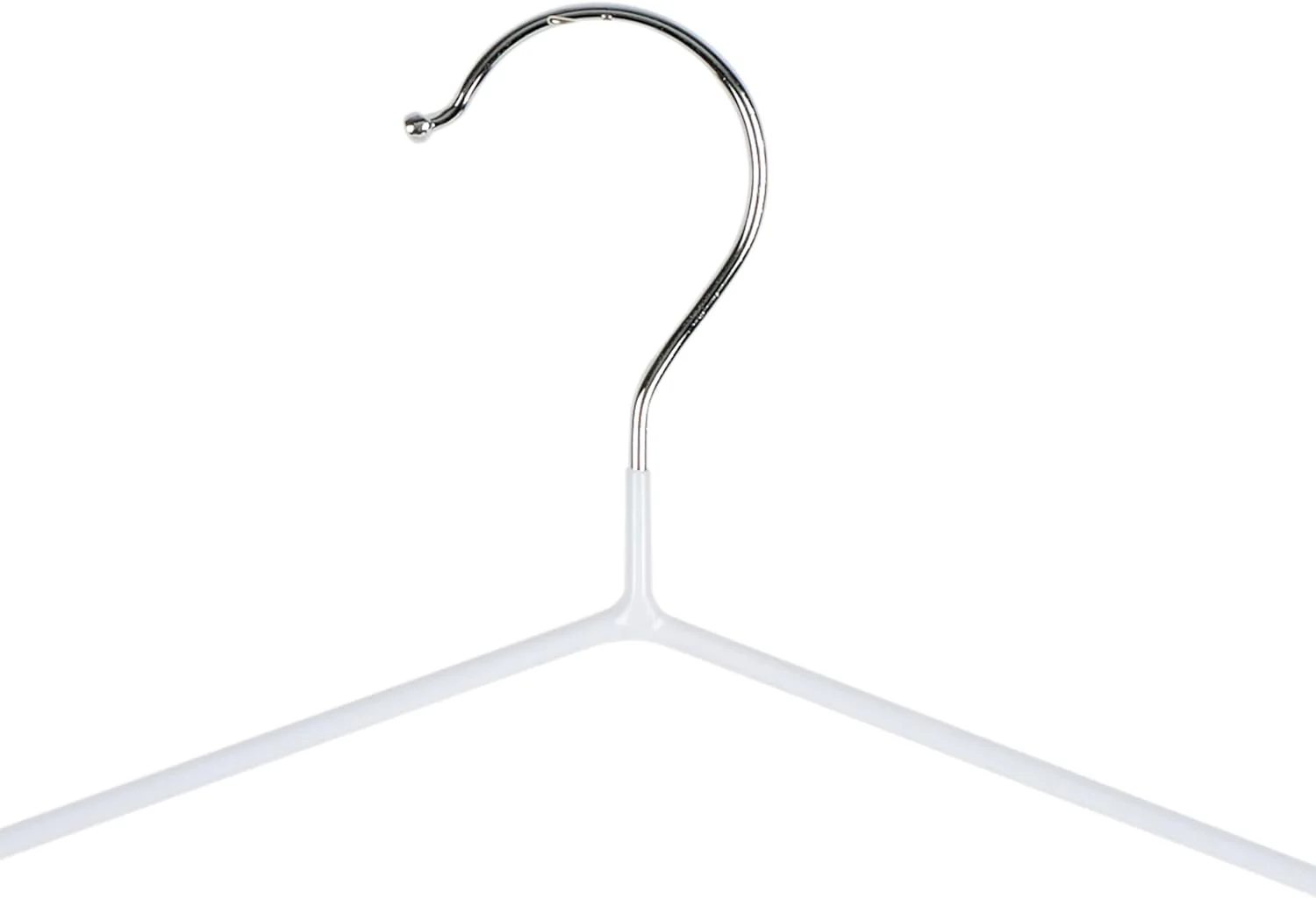 12pk White Flat Metal Hangers 12Pk Simplify - Image 3