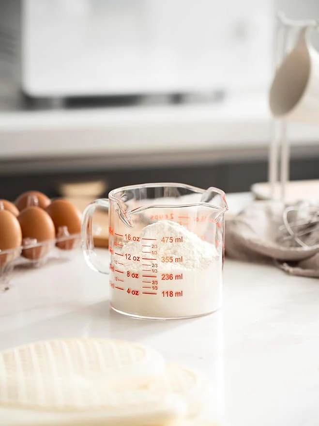 Glass Measuring Cup 16 oz | 2-Cup | Clear | Eurostar - Image 2