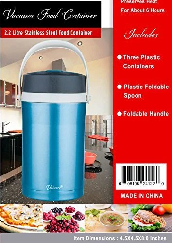Insulated Food Container 2200 ml | Stainless Steel | Uniware - Image 5