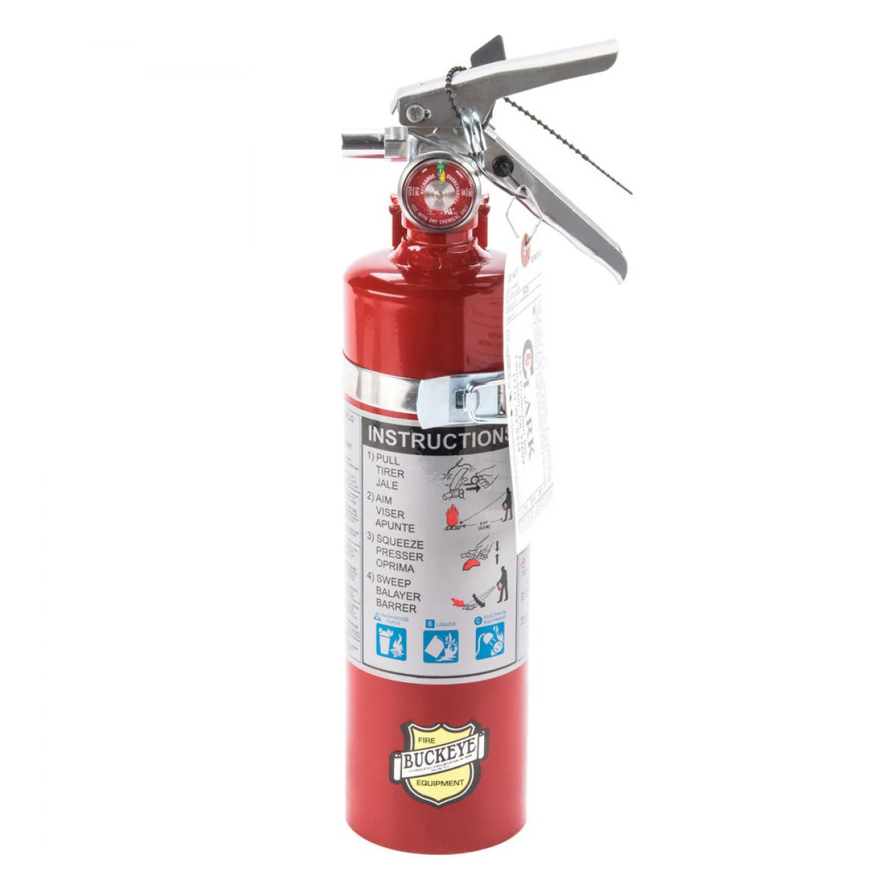 2.5 LB ABC RECHARGEABLE FIRE EXTINGUISHER - Image 2