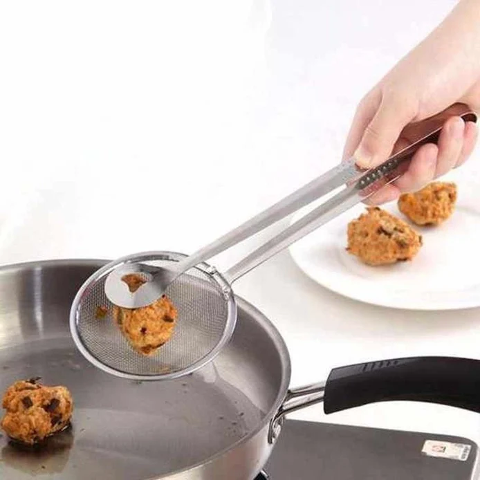 2 in 1 Deep Fry Tool Filter Spoon Strainer - Image 2