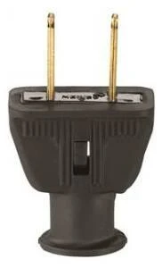 2 Prong Rubber Polorized Flat Black Eaton