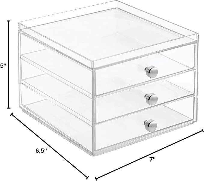 3 Drawer Slim Clear Inter Design - Image 2
