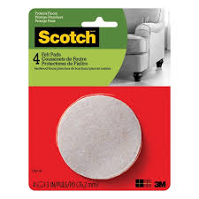 Felt Pads Beige Round 3 inch Scotch