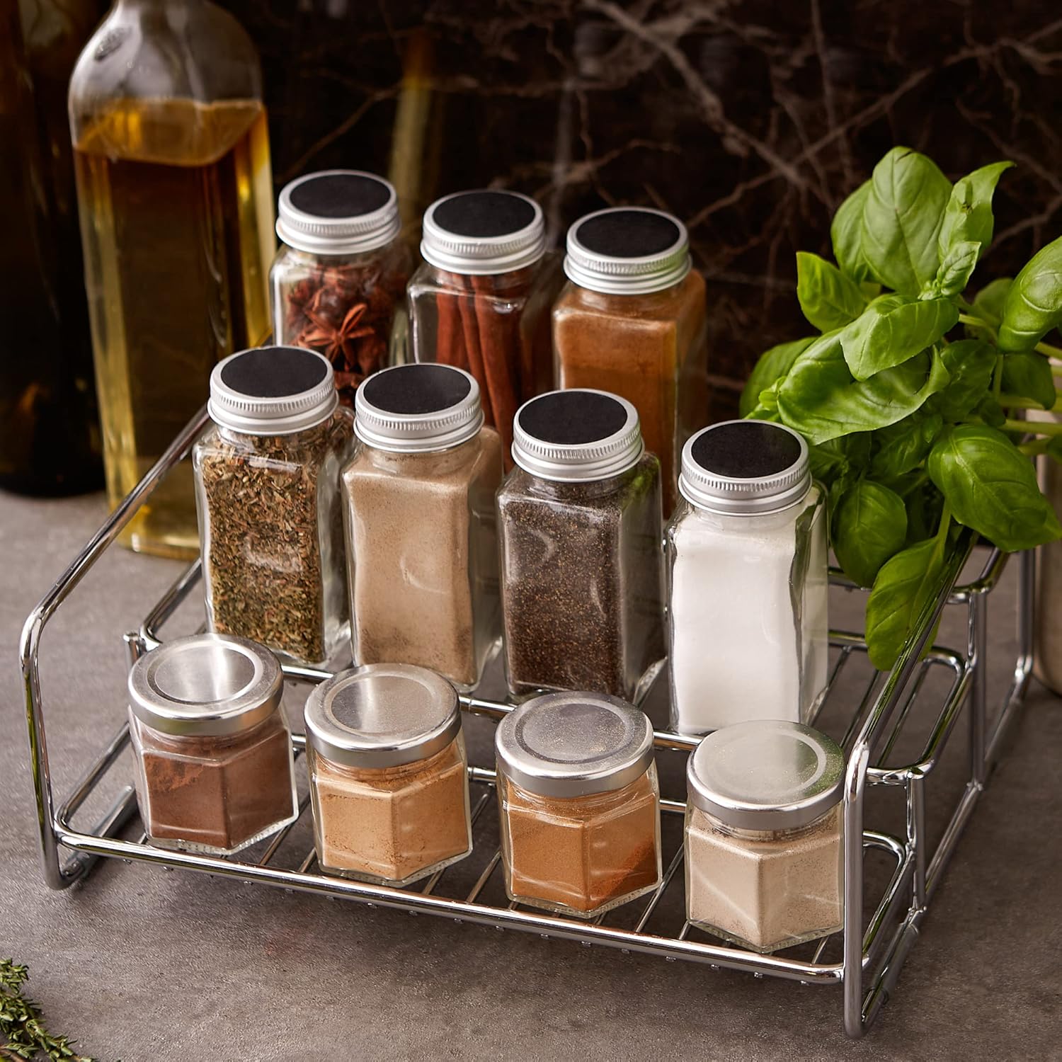 Can Storage Rack 3 Tier | Stainless Steel | Chrome | RSVP - Image 3
