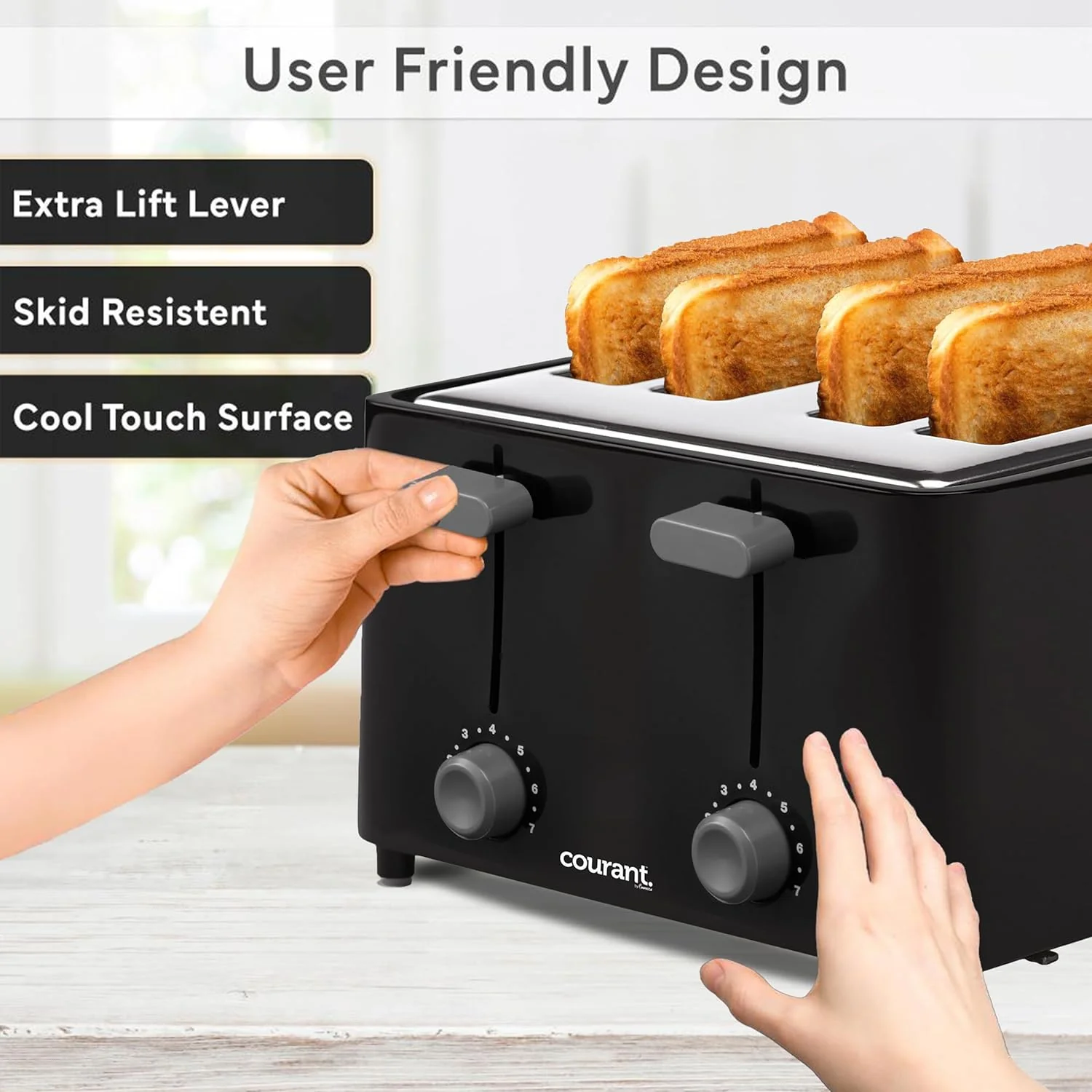 4 Slice Toaster Courant - Image 5