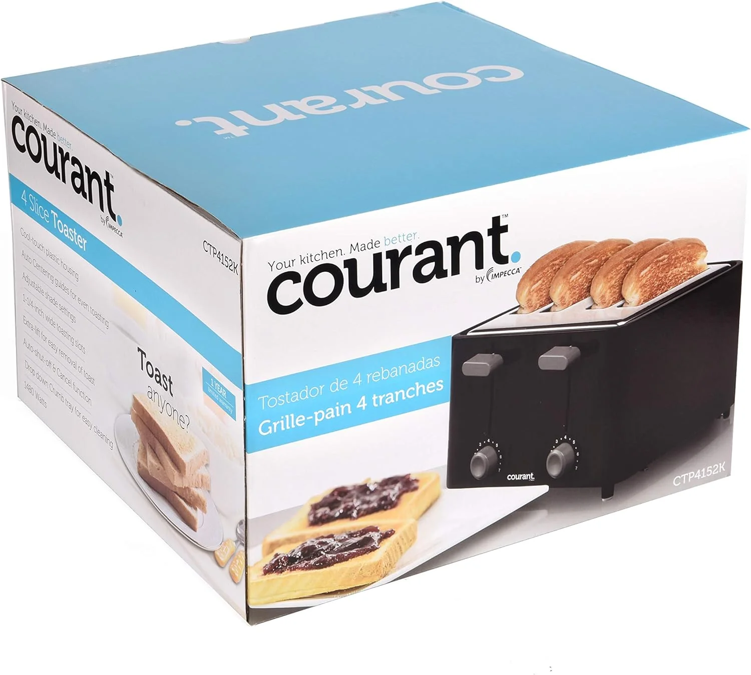 4 Slice Toaster Courant - Image 7