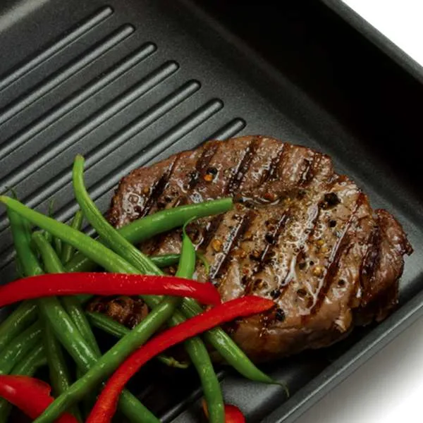 Norpro Grill Pan | Nonstick Square | 6.25" Indoor Use - Image 3