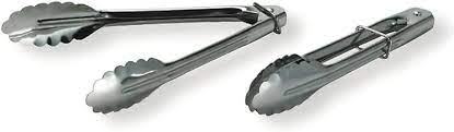 7" SS  Tongs 2pk