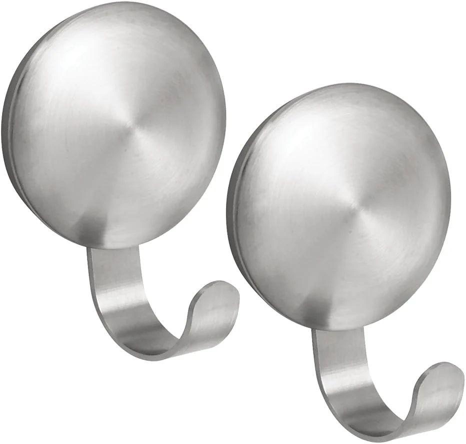 Adhesive Stainless Steel Hook 2PK Inter Design
