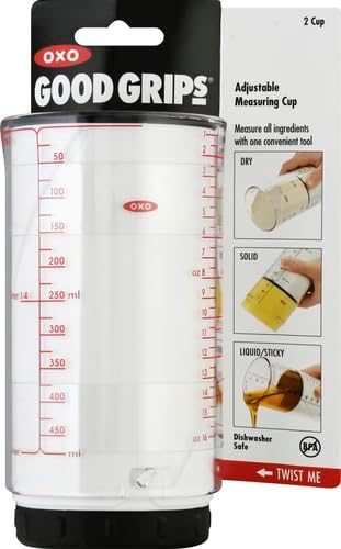 Adjustable Measuring Cup | 3.25 x 7.88 x 4.7 inches | 2-Cups | OXO - Image 4