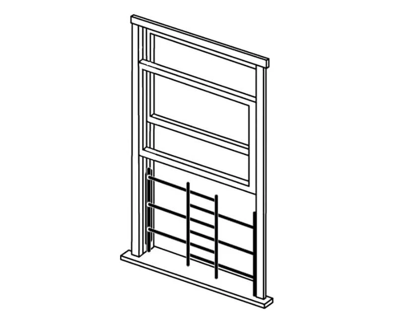 Adjustable Window Guard | Black Steel - Image 5