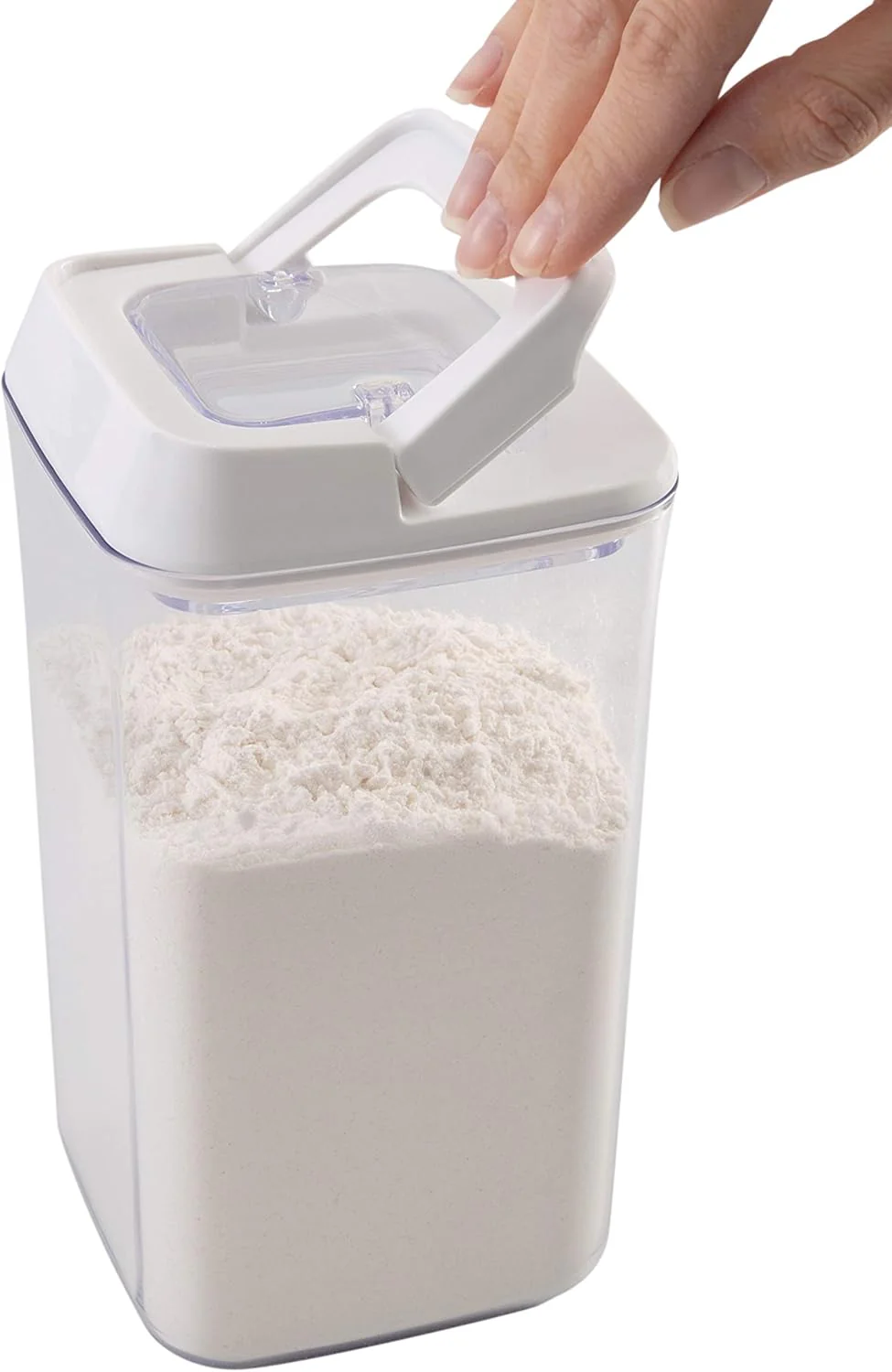 Airtight Food Container Stackable | 1.2 L | Clear plastic | Kitchen Details - Image 4