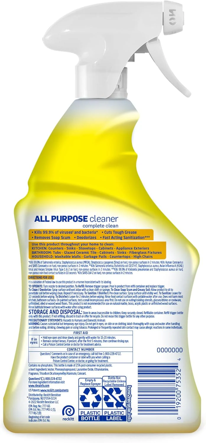 All Purpose Cleaner 32oz Lysol - Image 2