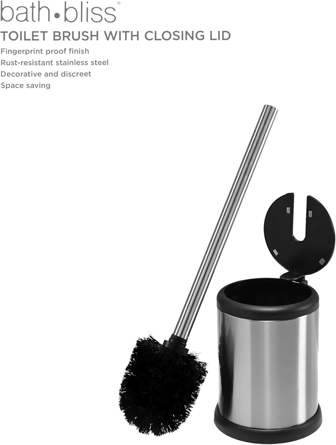 Bathroom Brush Silver Bath Bliss - Image 3