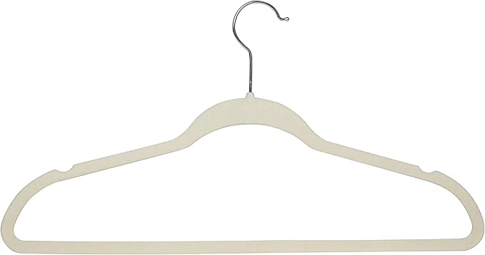 Velvet Hangers 10pk Ivory Simplify