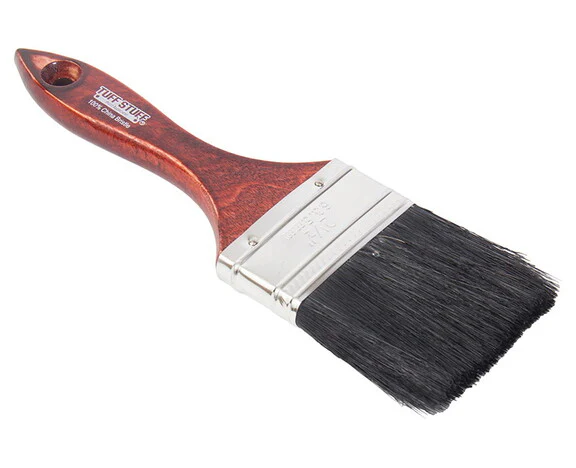 Black China Bristle Paint Brush 2-1/2" - Image 2