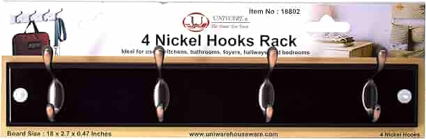 Black Hook Racks Nickel Uniware - Image 2