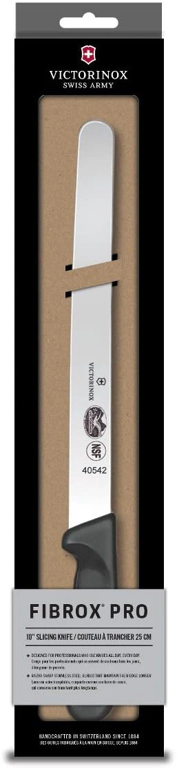 Victorinox Carving Knife 10" | Black Fibrox Handle | Round Tip - Image 4