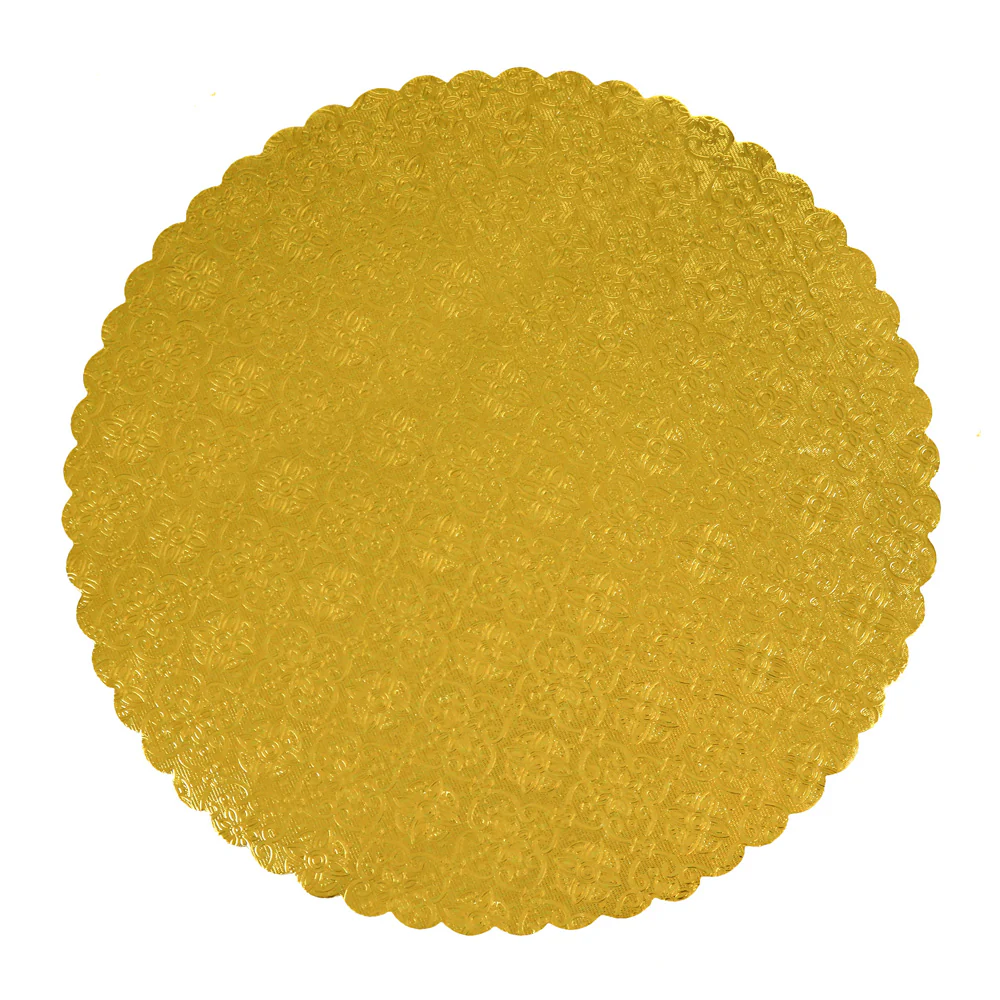 Cake Board Gold RD 8"