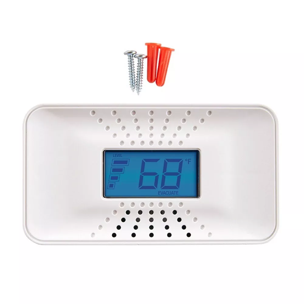 Carbon Monoxide Detector w/Digital Temperature Display Lithium Battery 10 Year Battery - Image 4