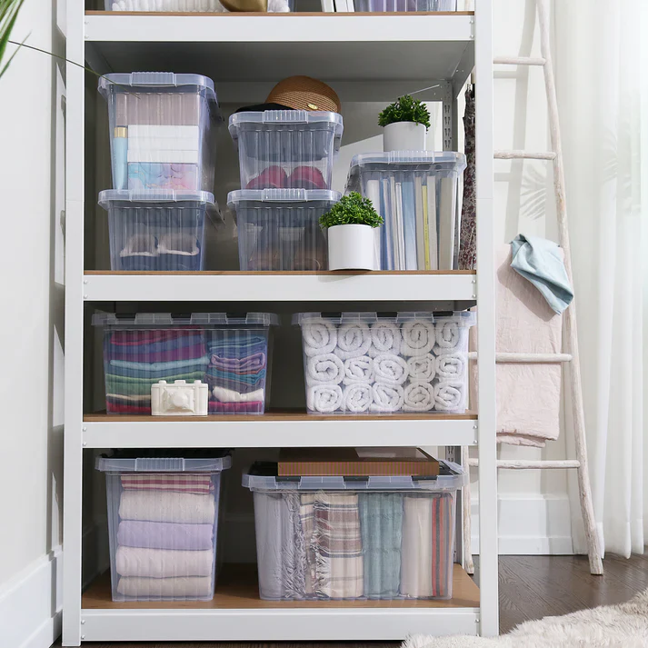 Clear Hinged Lid Storage Box 26QT Superio - Image 2