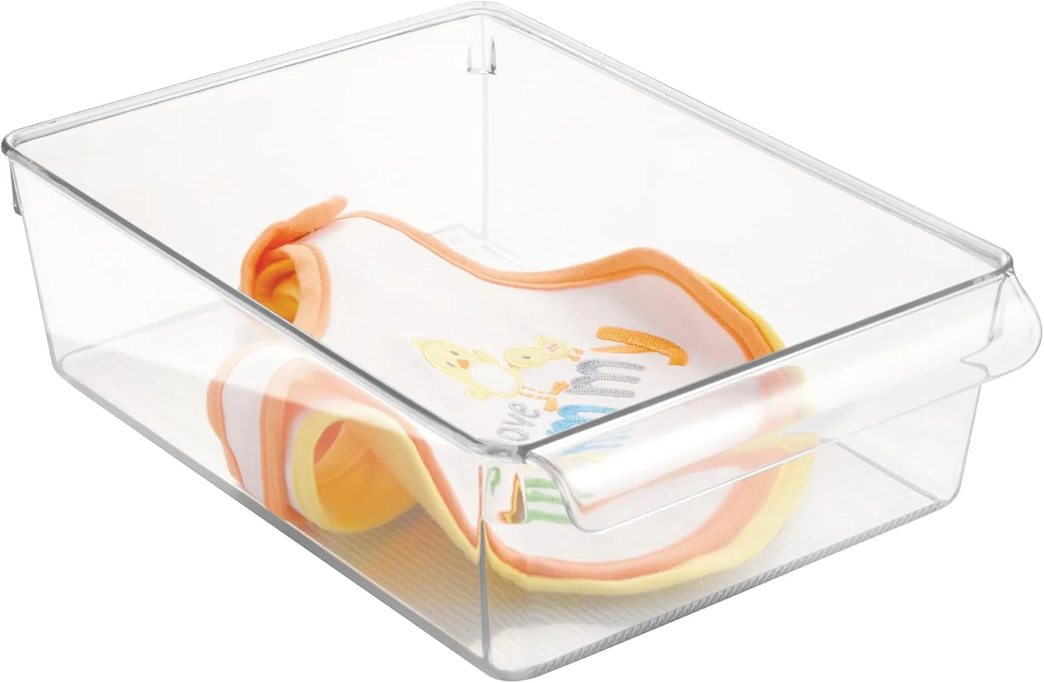 Clear Plastic Stackable Storage Bin 3.5" x 8" x 11.5" Inter Deign - Image 4