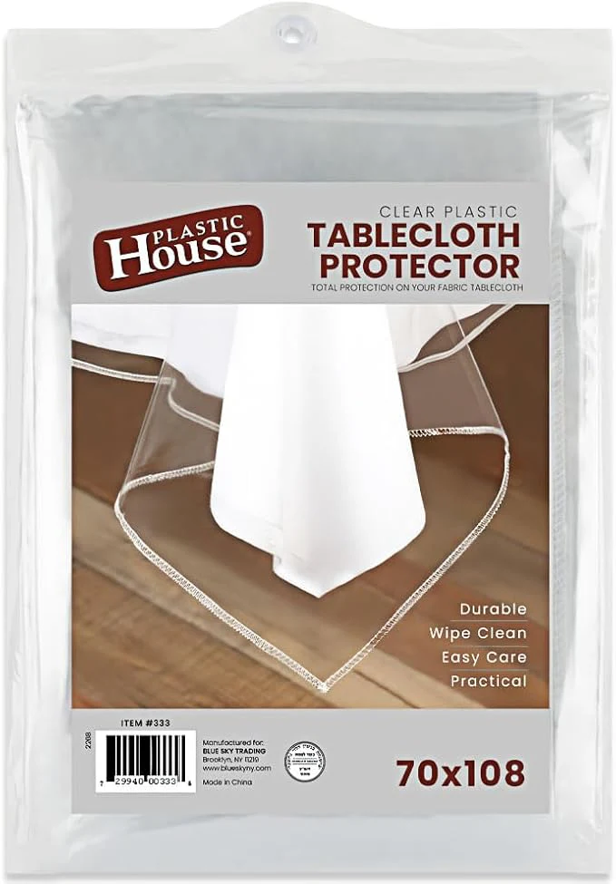 Clear Tablecloth 70X108 Kosher For Pesach