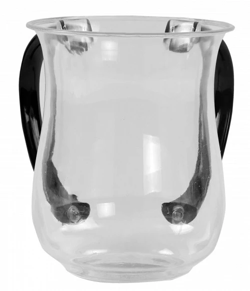 Clear Wash Cup w/Black Handle Netila