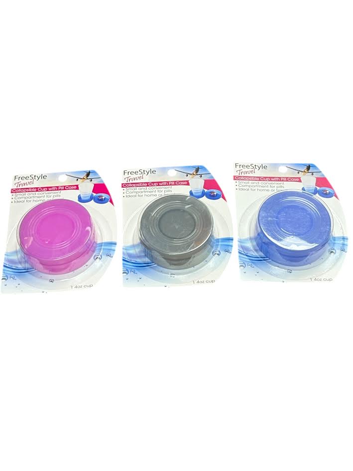 Collapsible Cup w/Pill Case - Image 3