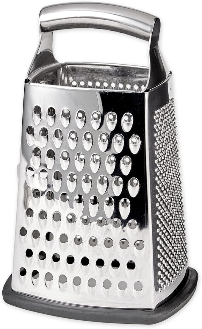 Handheld Cheese Grater Deluxe | Stainless Steel | Non-Slip Base | 6"x5"x9.5"H | RSVP - Image 2