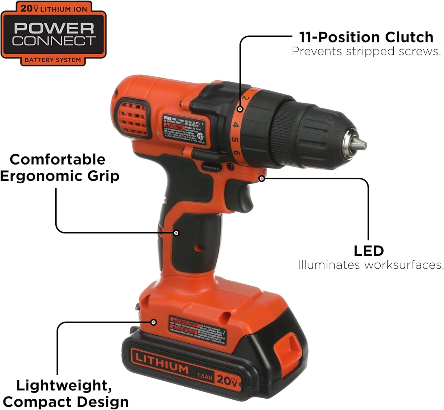 Drill/Driver 20v Black & Decker - Image 3