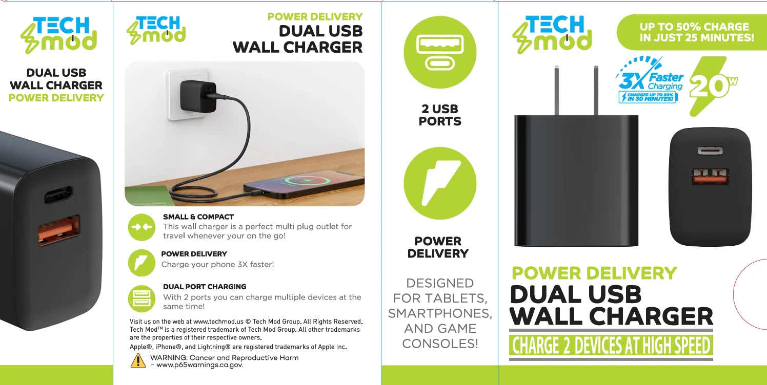 Dual USB Wall Charger - Image 3