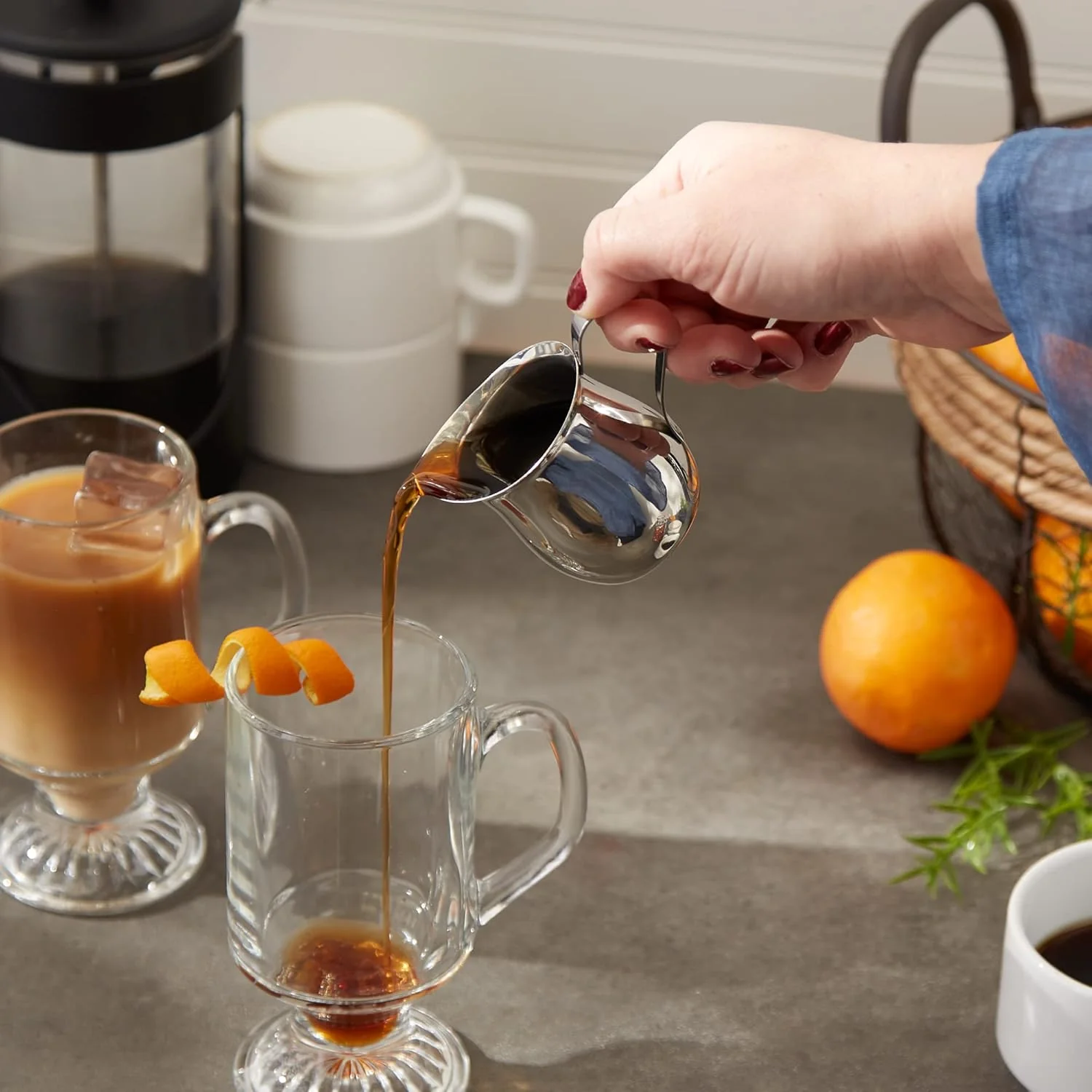 Espresso Pitcher/Creamer | 3 oz | Stainless Steel | RVSP - Image 5