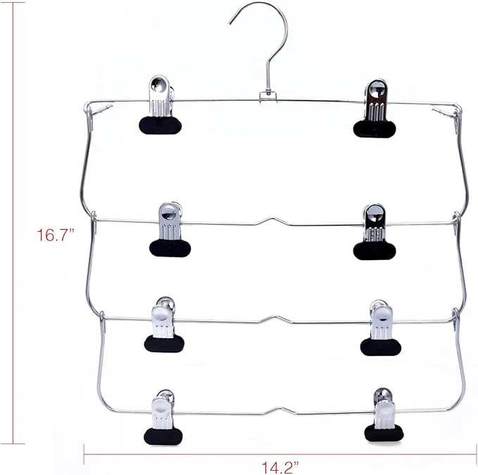 Foldable Metal 4 Tier Hangers - Image 2