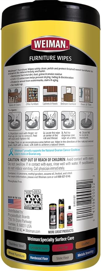 Furniture Wipes Weiman - Image 2