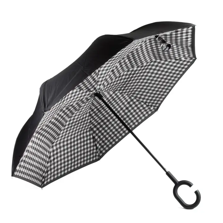 Gingham Checkered Umbrella