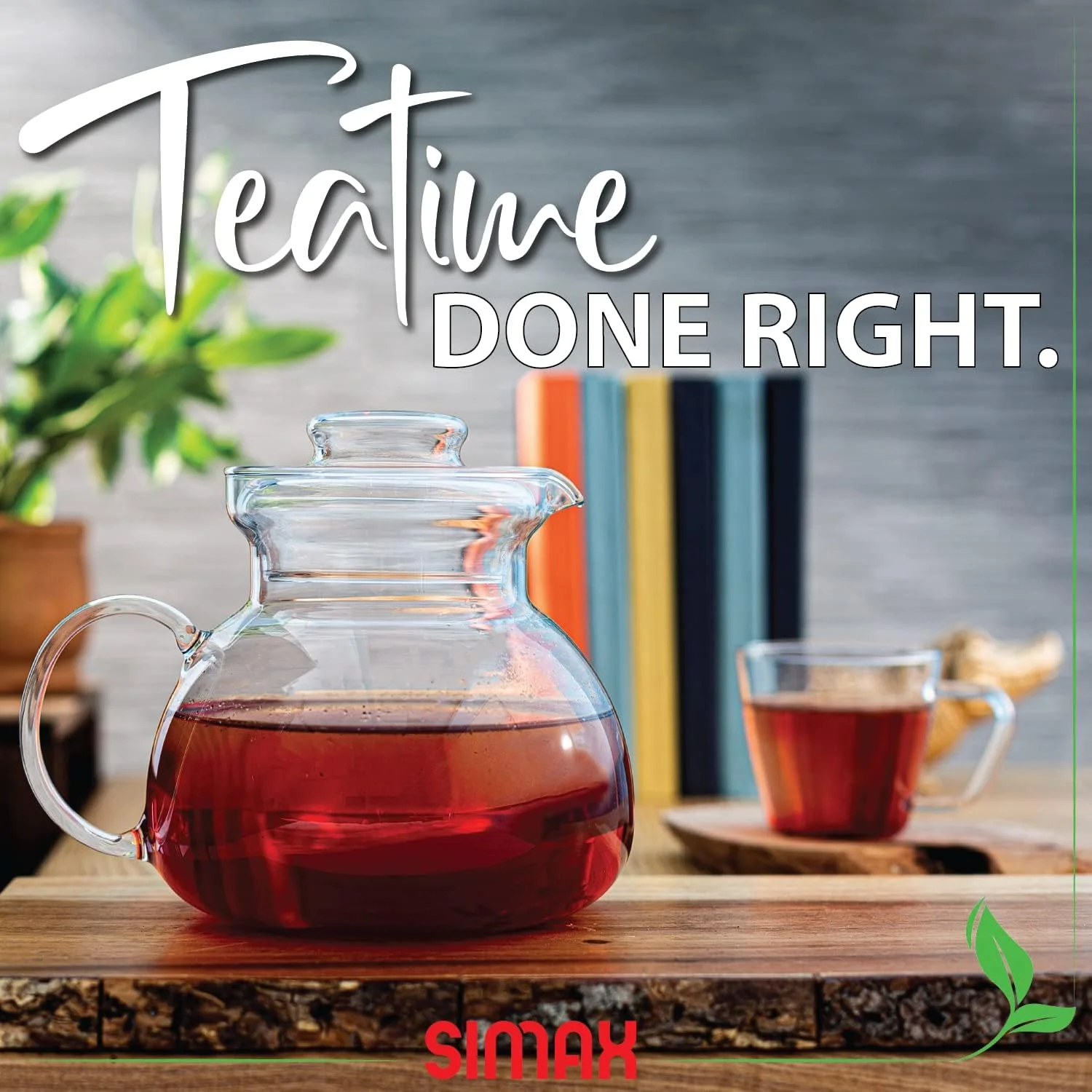 Glass Teapot for Stovetop | Glass Tea Kettle | 1QT | Simax - Image 3