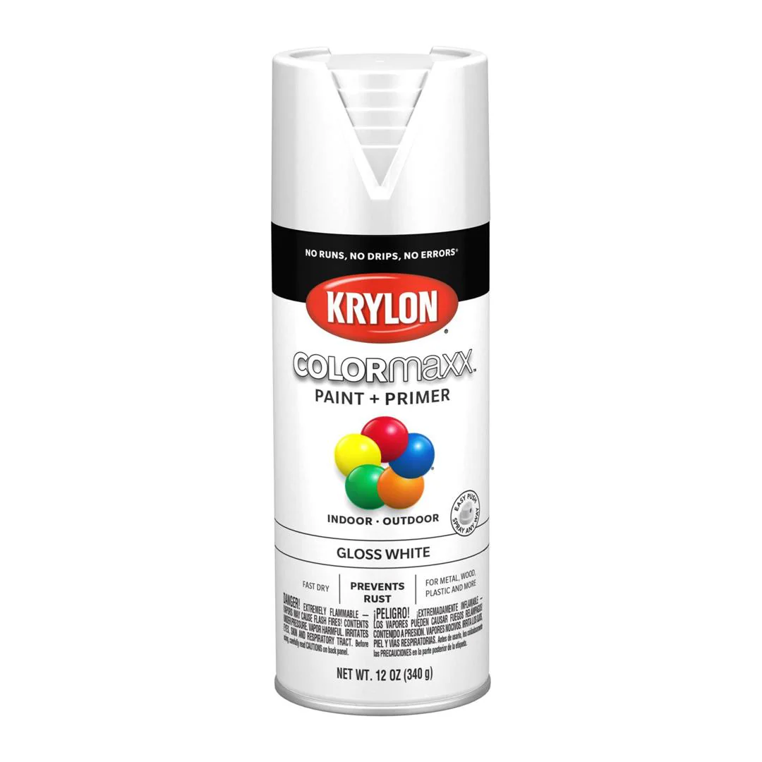 Krylon Gloss White Spray Paint & Primer 12oz