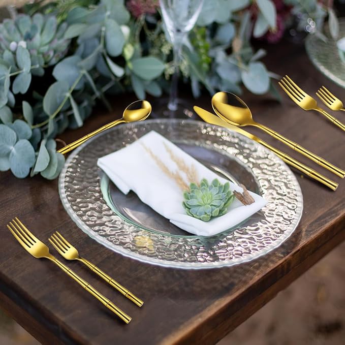 Gold Flatware Set 20pc | Designer Tableware | Vikko - Image 3