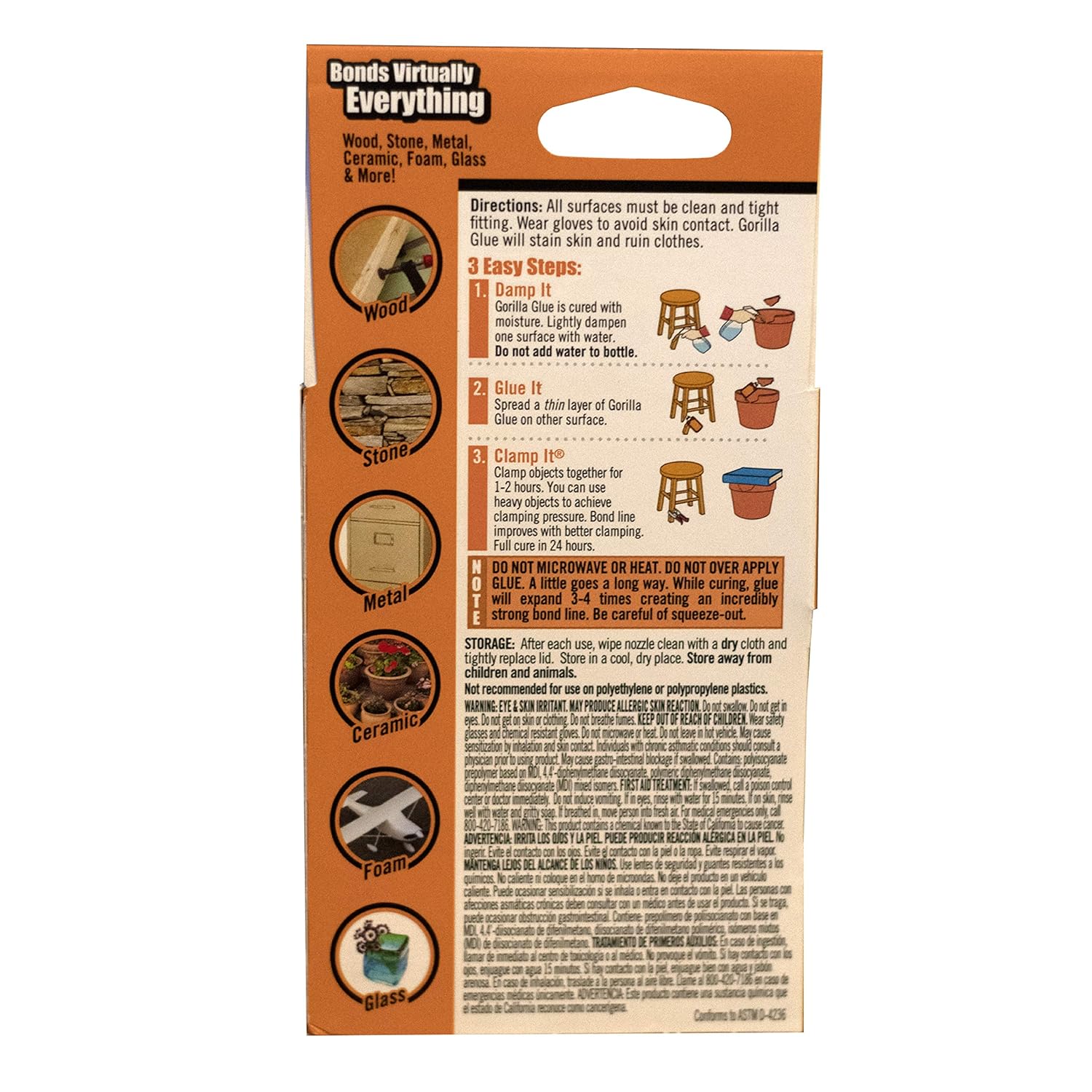 Gorilla Glue Original | Heavy-Duty Polyurethane Adhesive | Waterproof & Expanding | 59 ml - Image 4