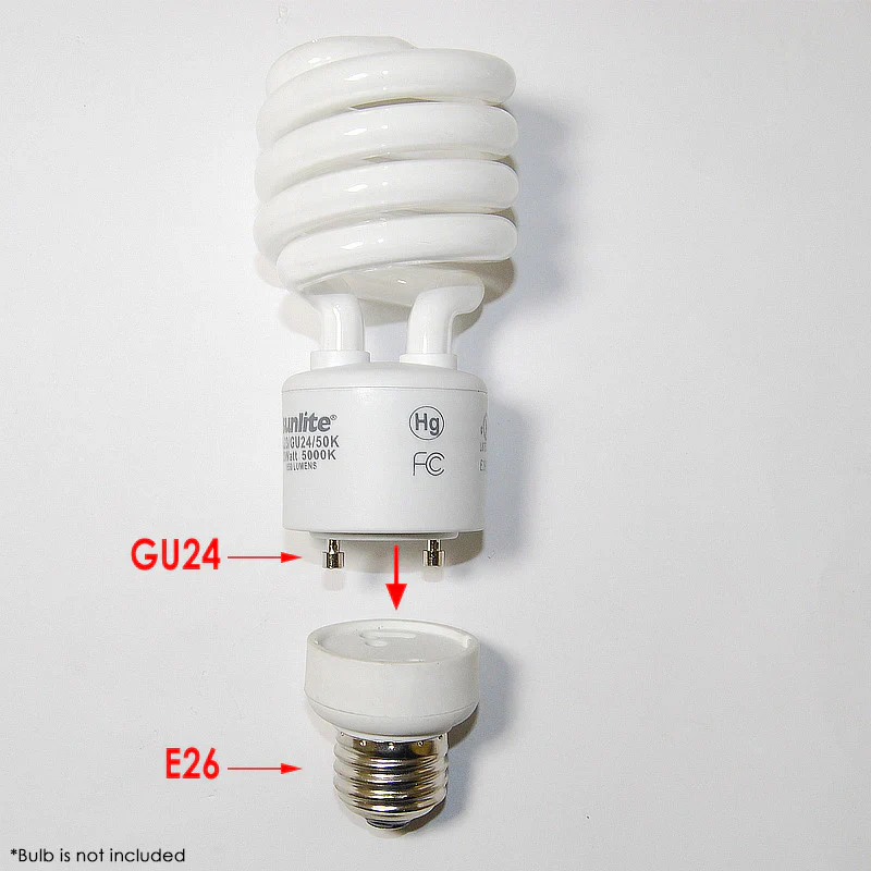 GU24 To Medium Base Adapter Sunlite - Image 2