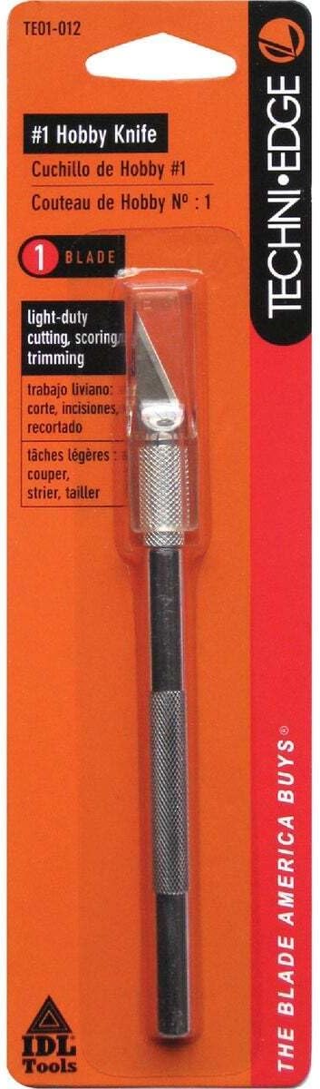Hobby Knife Replaceable Blade | Aluminum Handle | Silver | Allway - Image 3