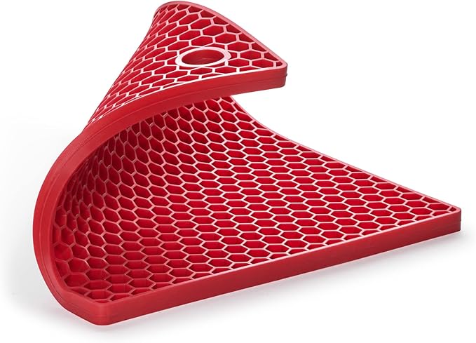 Honeycomb Trivet | Silicone | Red | 500 °F | HIC Kitchen - Image 6