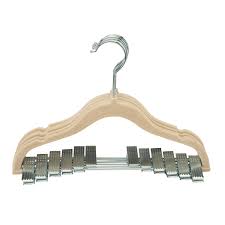 Velvet Kids Hangers Clips 6pk Ivory Simplify