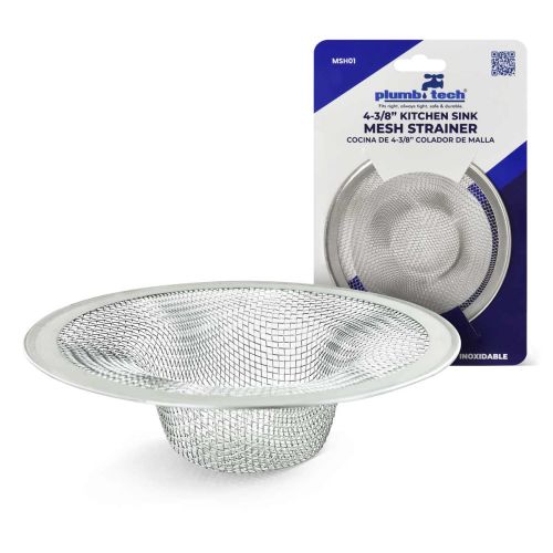 Kitchen Sink Mesh Strainer 4-3/8" Plumb Tech