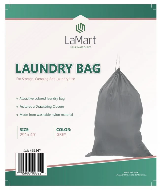 Laundry Bag Grey La Mart - Image 2
