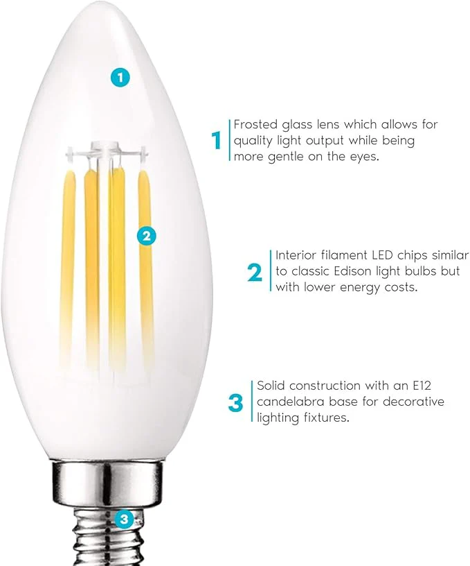 LED E12 Frosty Bulb - Image 3