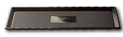 Log Tray Black Rectangle Large