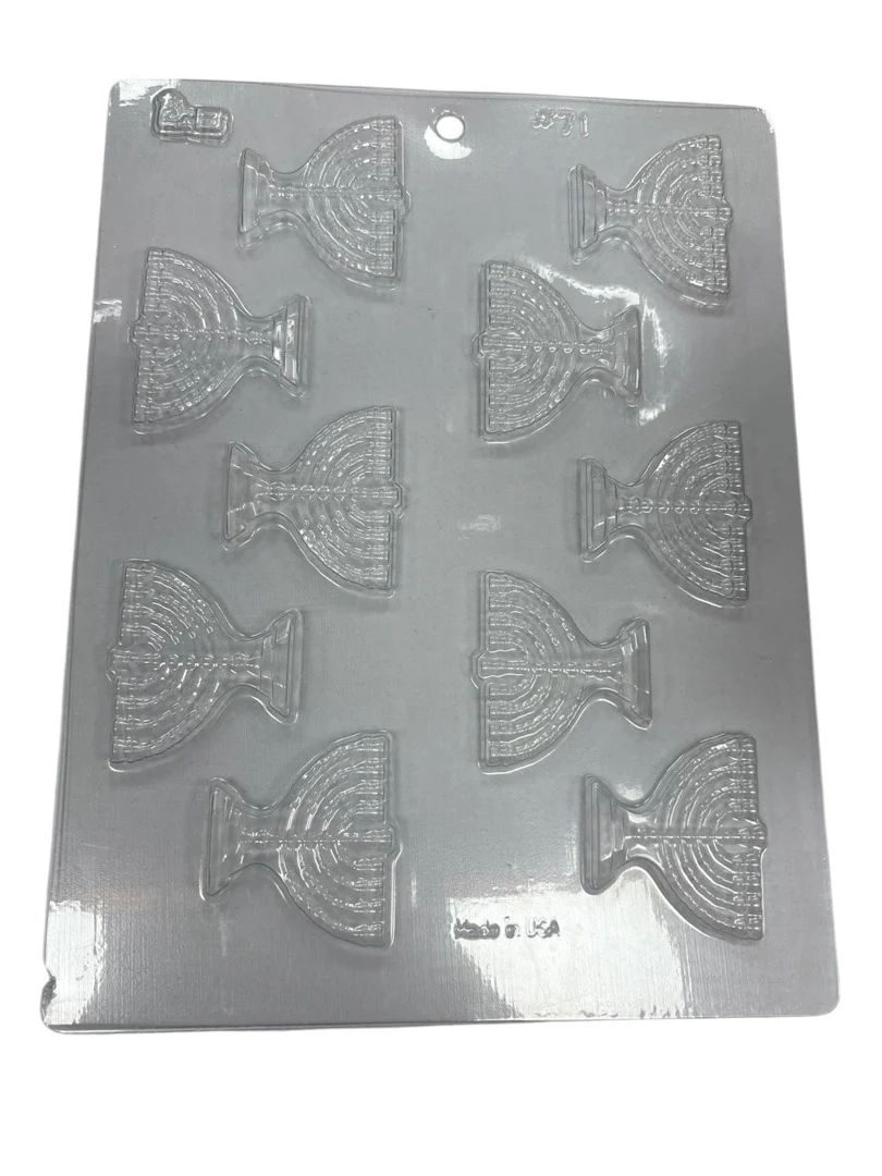 Menorah 10pc Chocolate Mold
